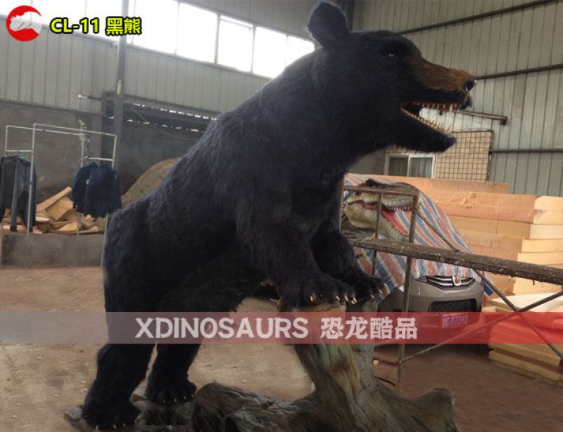 CL-11 叢林主題餐廳黑熊模型